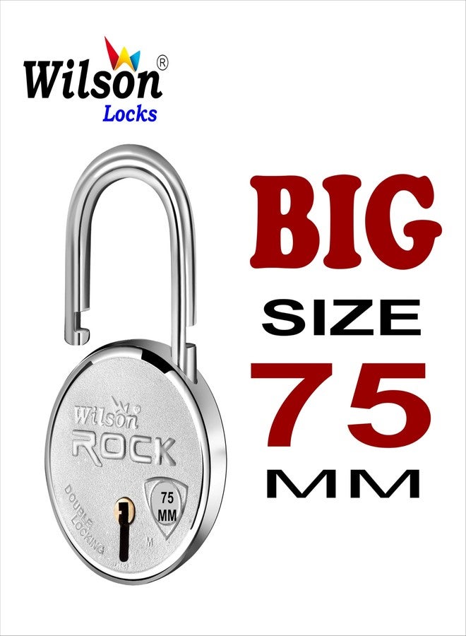 Wilson Locks Wilson® 75mm Big Size 5 Lock Set with 10 Same Key, Heavy Duty Brass Levers, Weather Resistant, Double Locking, Lock for Main Gate (5 Lock & 10 Same Keys, 75mm) - Image 4